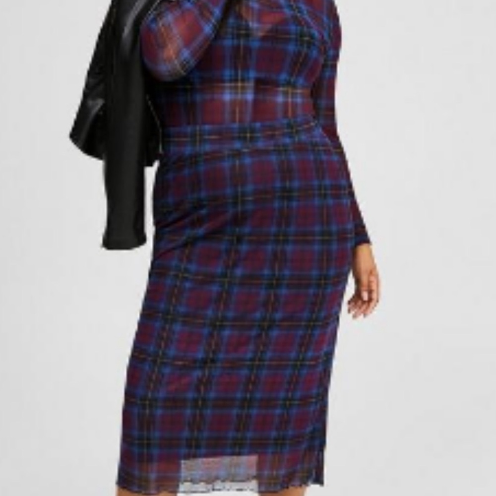 Plaid Blue and Purple Women's set.